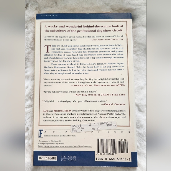 2/$15 - Dog Eat Dog by Jane & Michael Stern - Picture 2 of 2